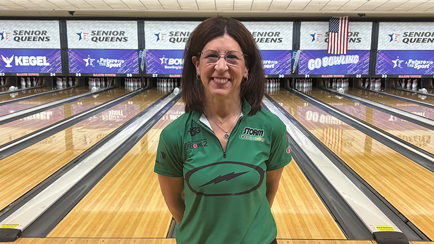 Liz Johnson after going undefeated at the 2025 USBC Senior Queens
