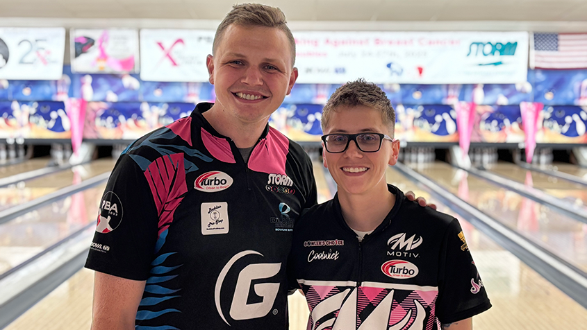 Andrew Anderson &amp; Erin McCarthy after Day 1 of qualifying